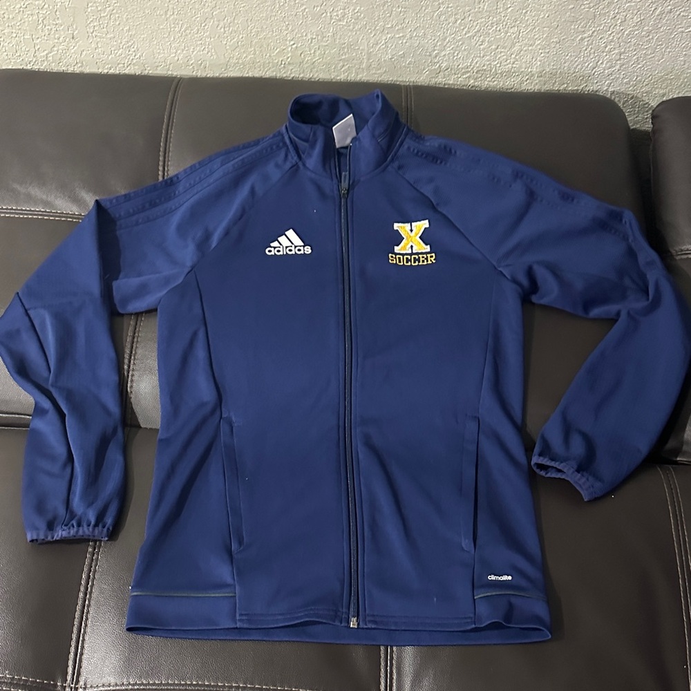 Adidas Men’s Navy Blue Soccer Track Jacket